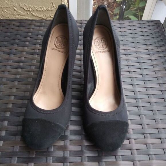 Tory Burch Wedge Heels Size 5 1/2 - Picture 1 of 9
